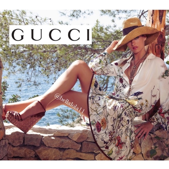 AUTHENTIC GUCCI RESORT COLLECTION WEDGES - Picture 10 of 17